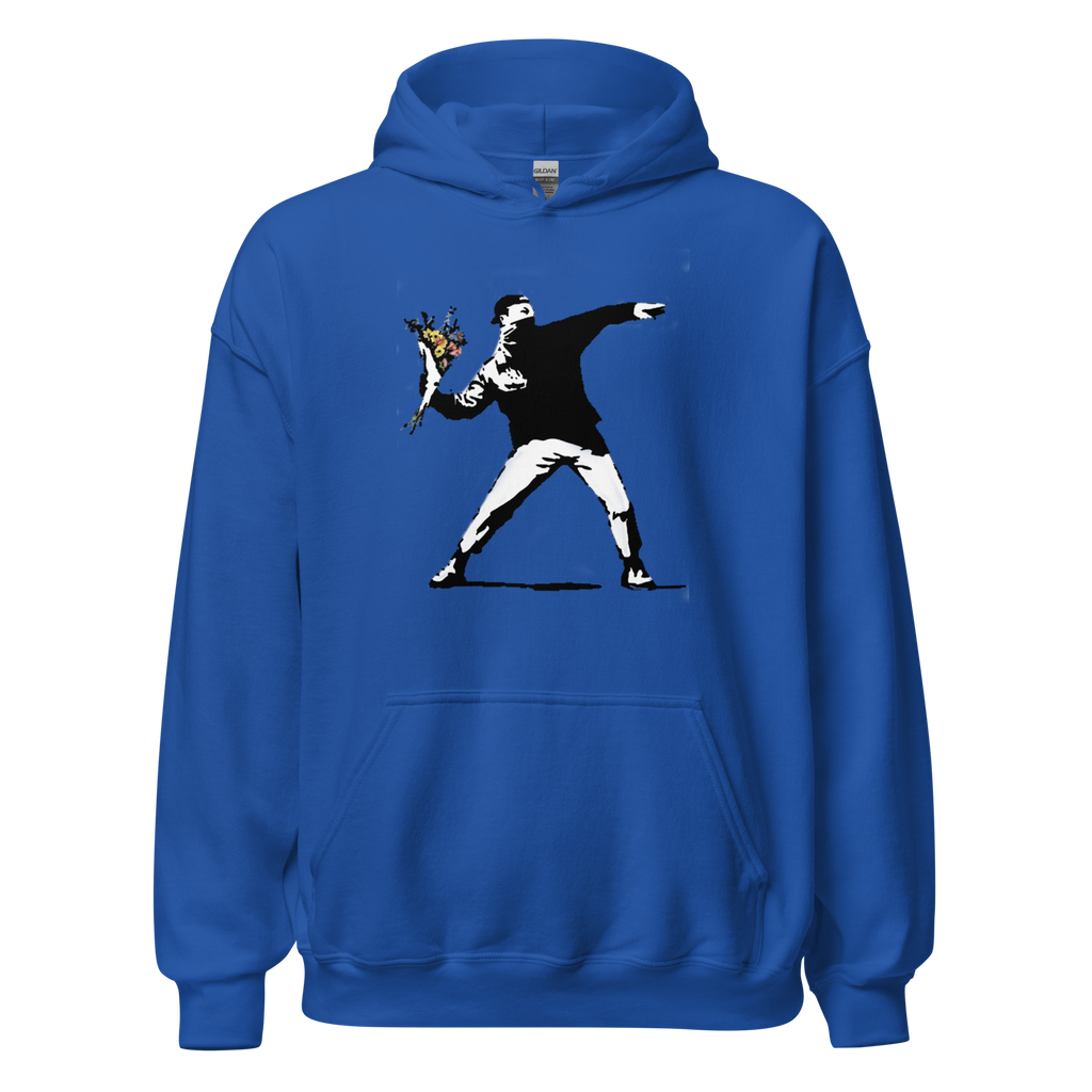 Flower Thrower Hoodie - Royal Blue