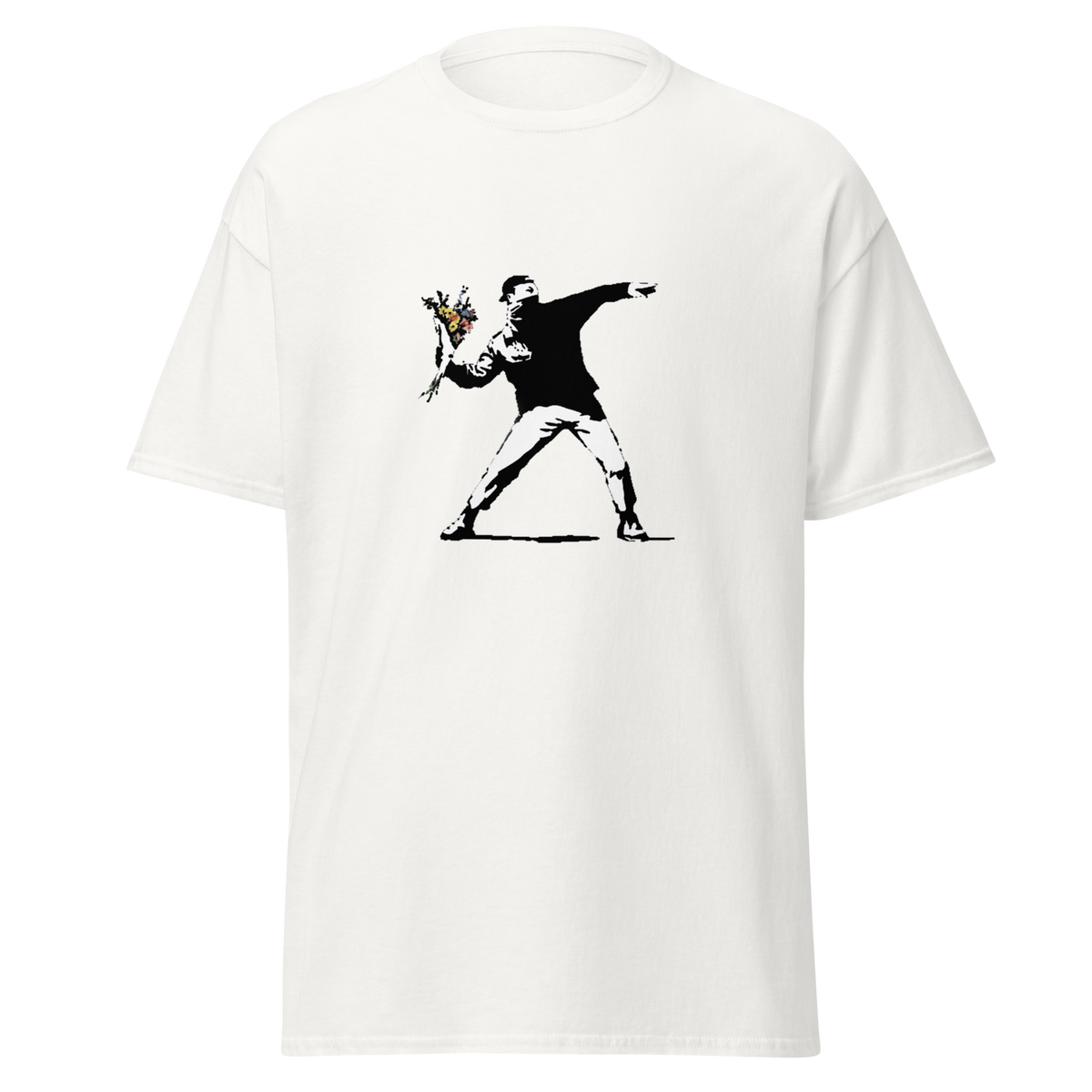 Flower Thrower T Shirt - White