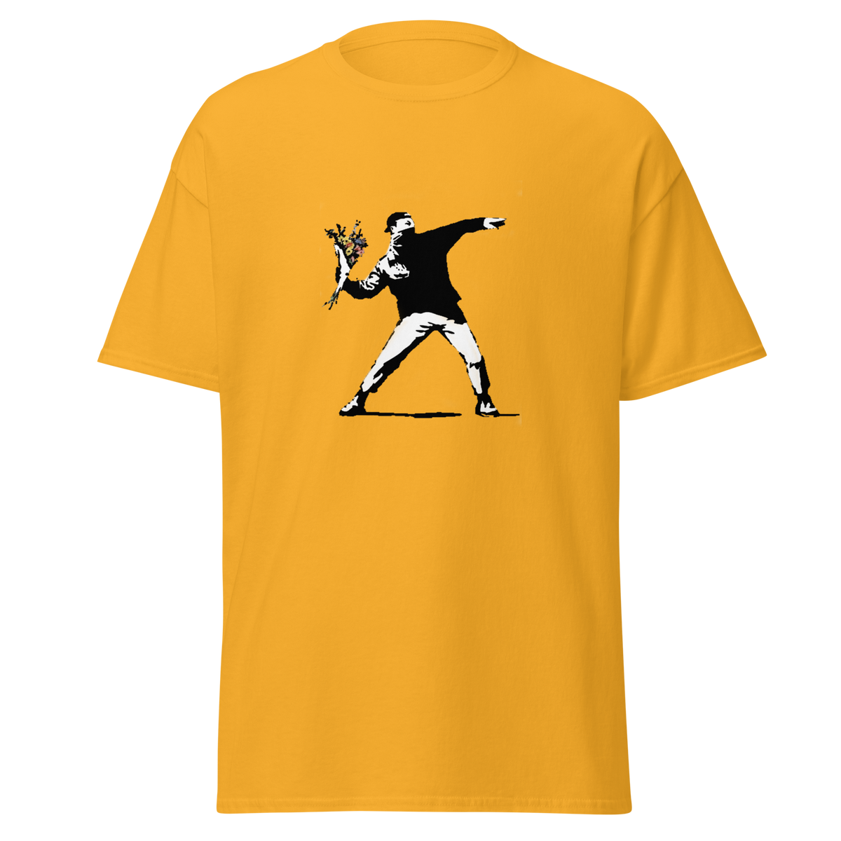 Flower Thrower T Shirt - Yellow