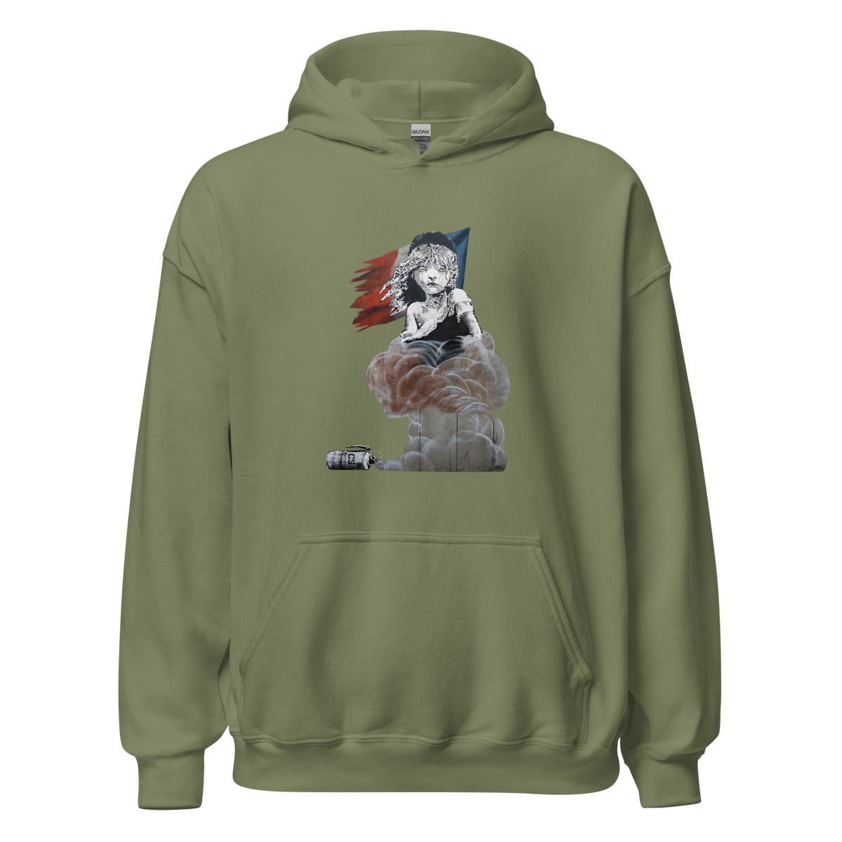 French Revolution Hoodie - Military Green