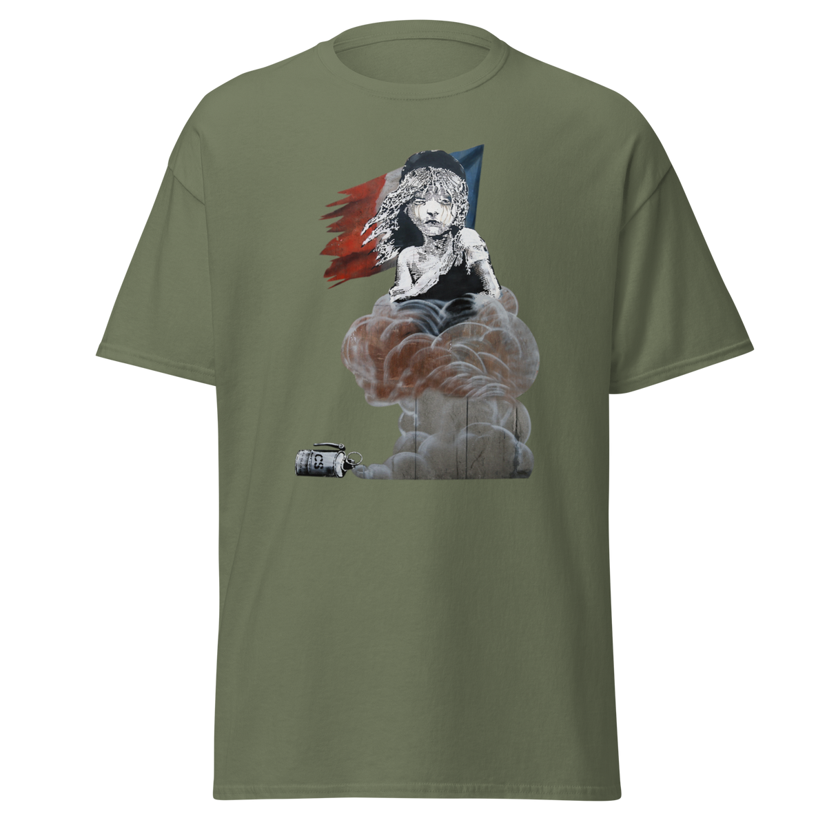 French Revolution T Shirt - Military Green