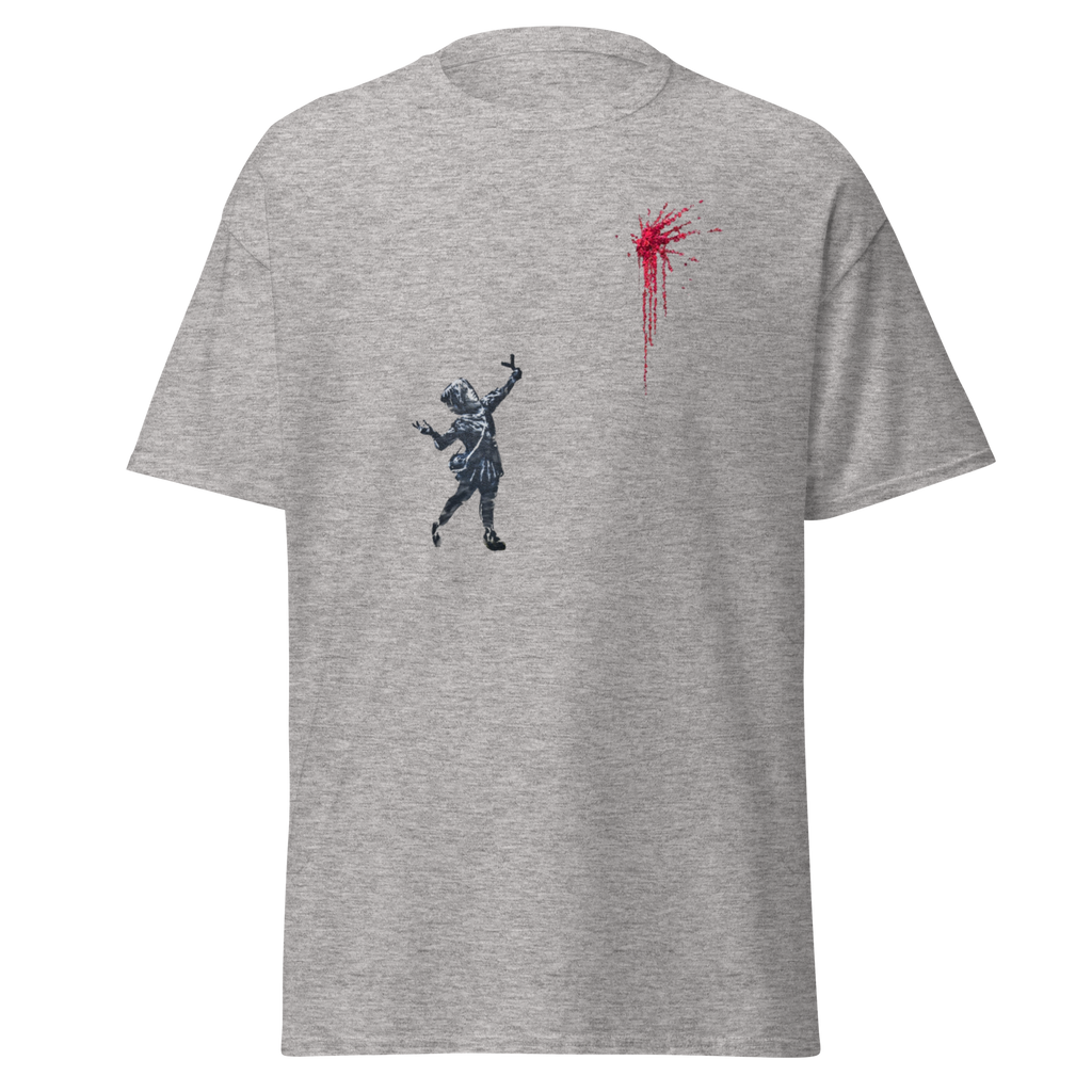 Girl slingshot flowers T Shirt - Sport Grey