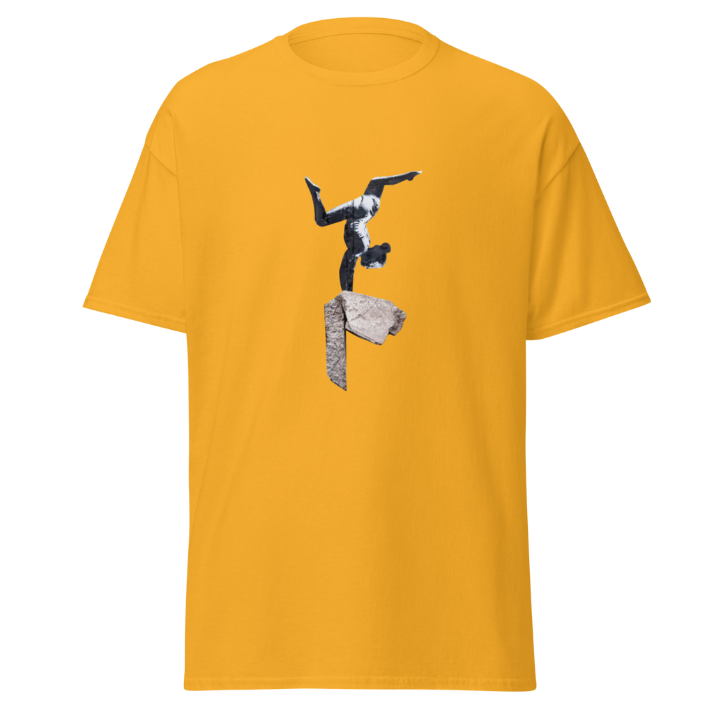 Handstand Gymnast T Shirt - Yellow