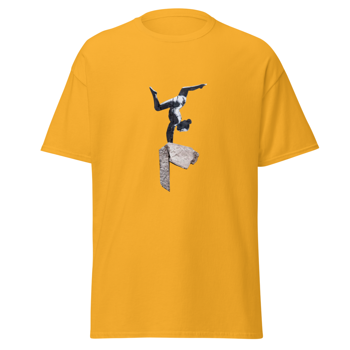 Handstand Gymnast T Shirt - Yellow