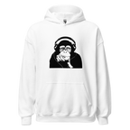 Headphone Chimp Hoodie - White