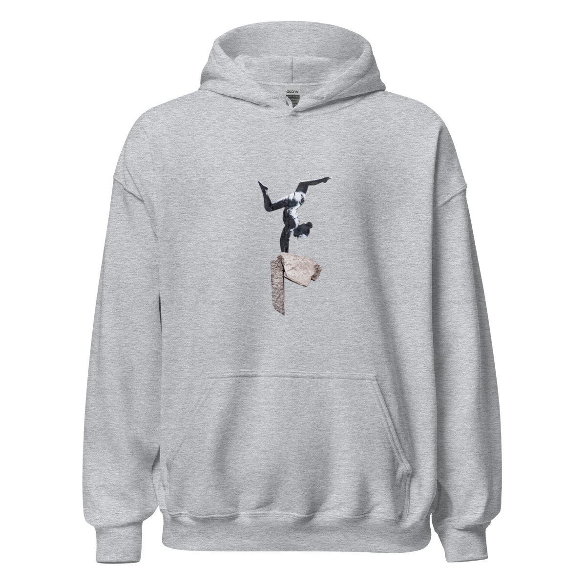 Headstand Gymnast Hoodie - Sport Grey