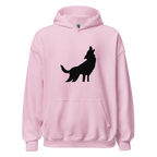 Howling Wolf Hoodie - Light Pink