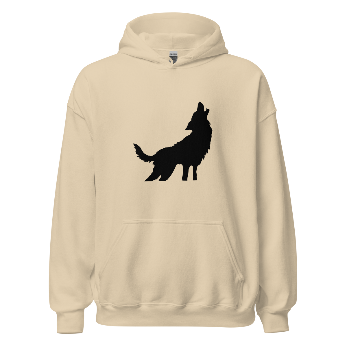 Howling Wolf Hoodie - Sand