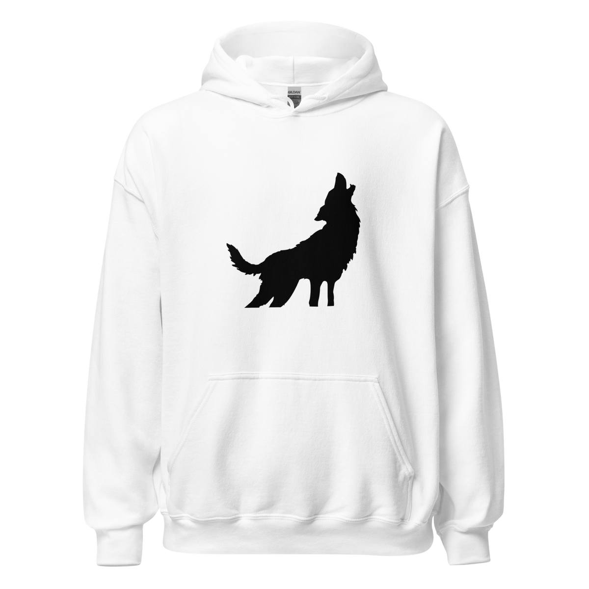 Howling Wolf Hoodie - White