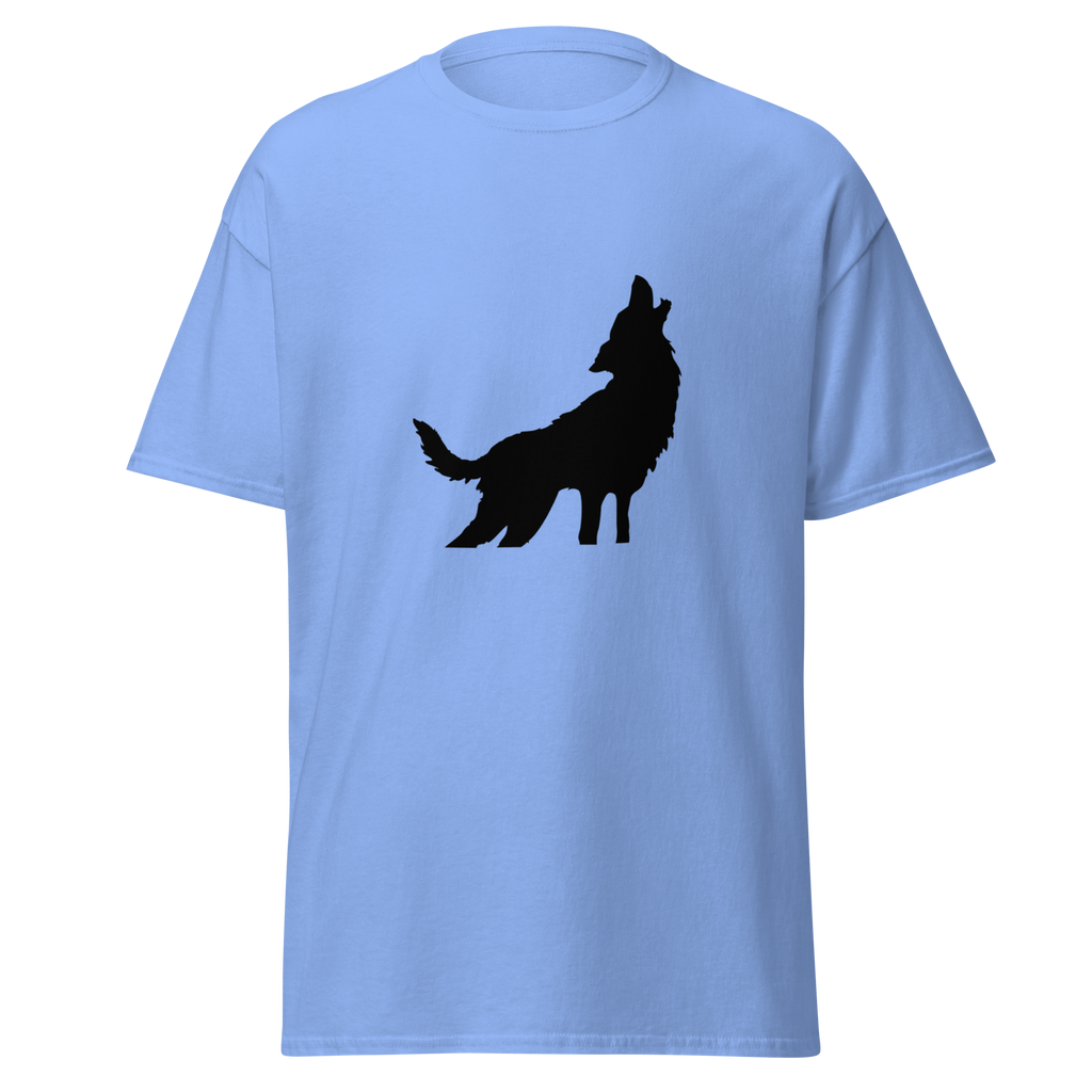 Howling Wolf T Shirt - Carolina Blue