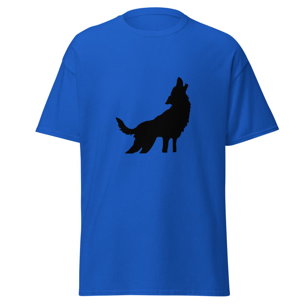 Howling Wolf T Shirt - Royal