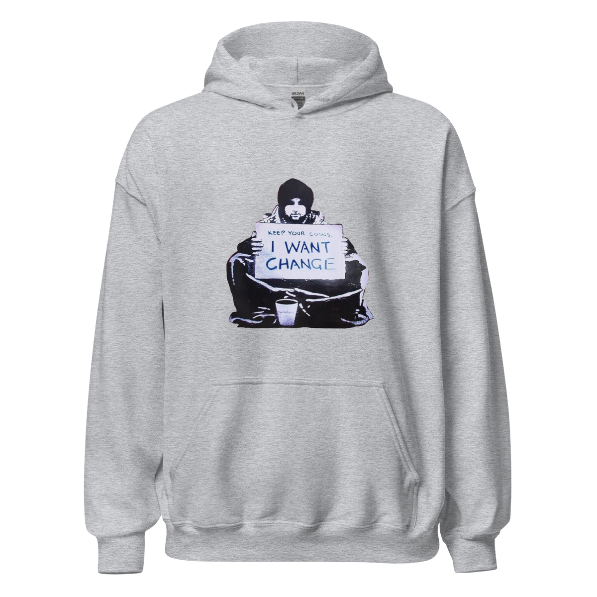 I want change Hoodie - Sport Grey