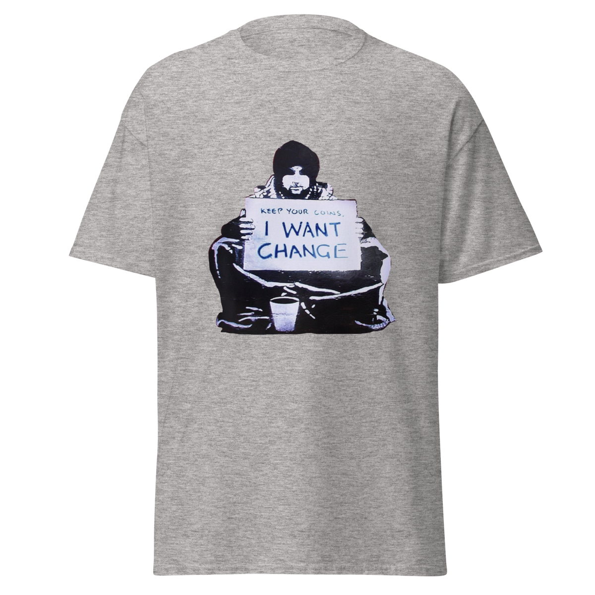 I want change T Shirt - Sport Grey