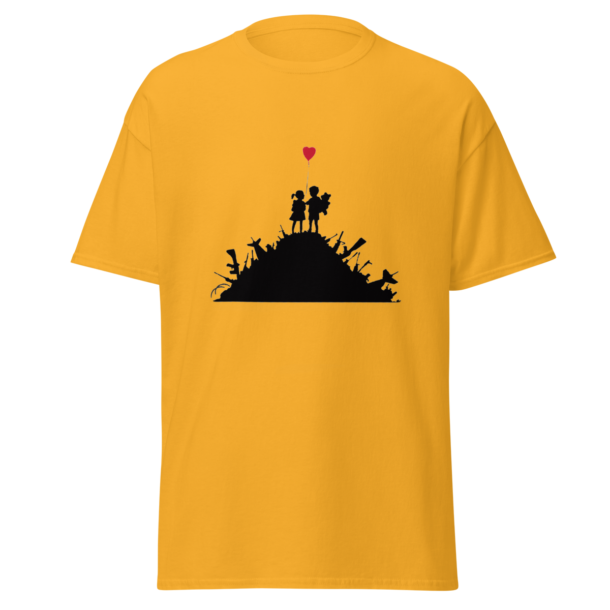Kids with Guns T Shirt - Yellow