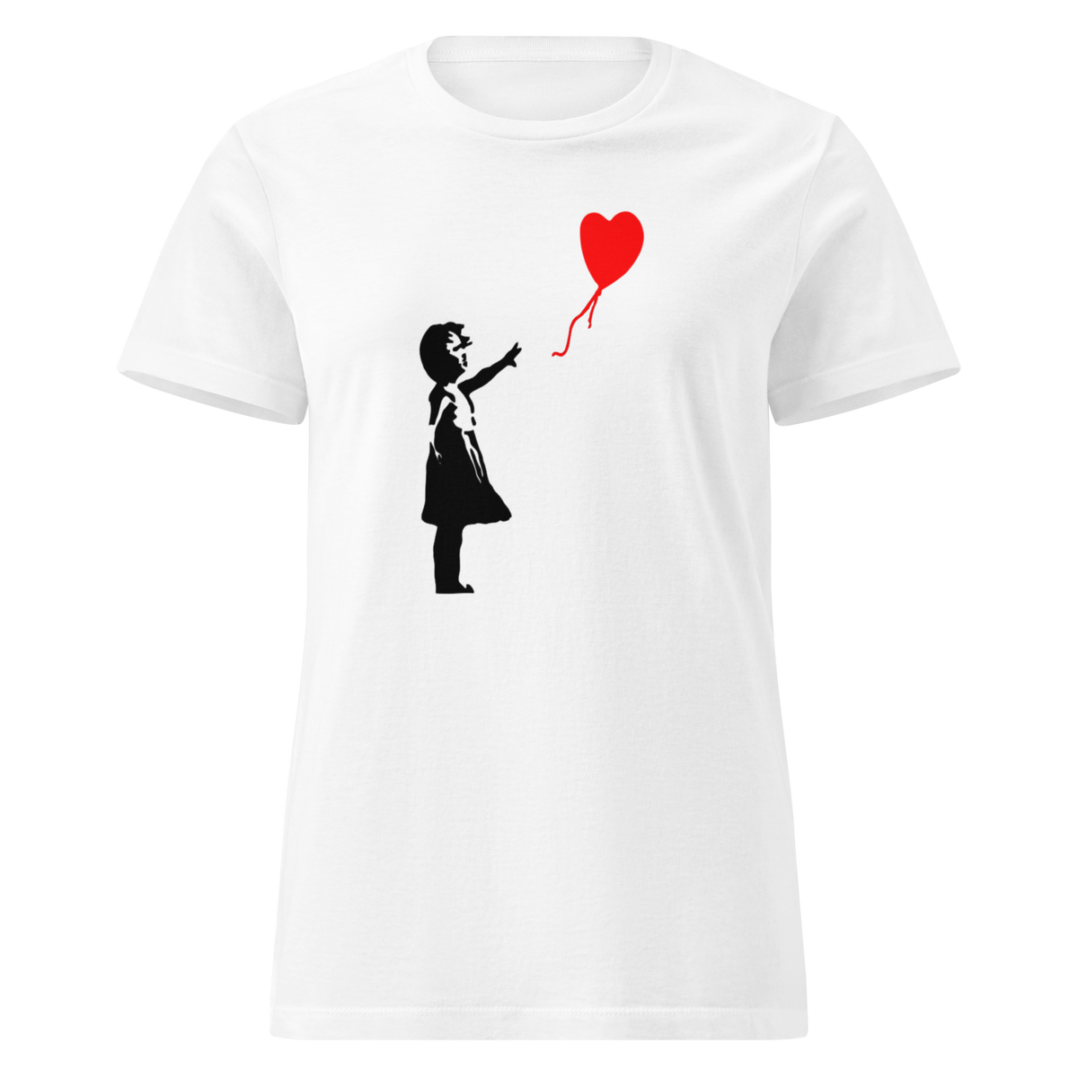 Ladies Balloon Girl - White