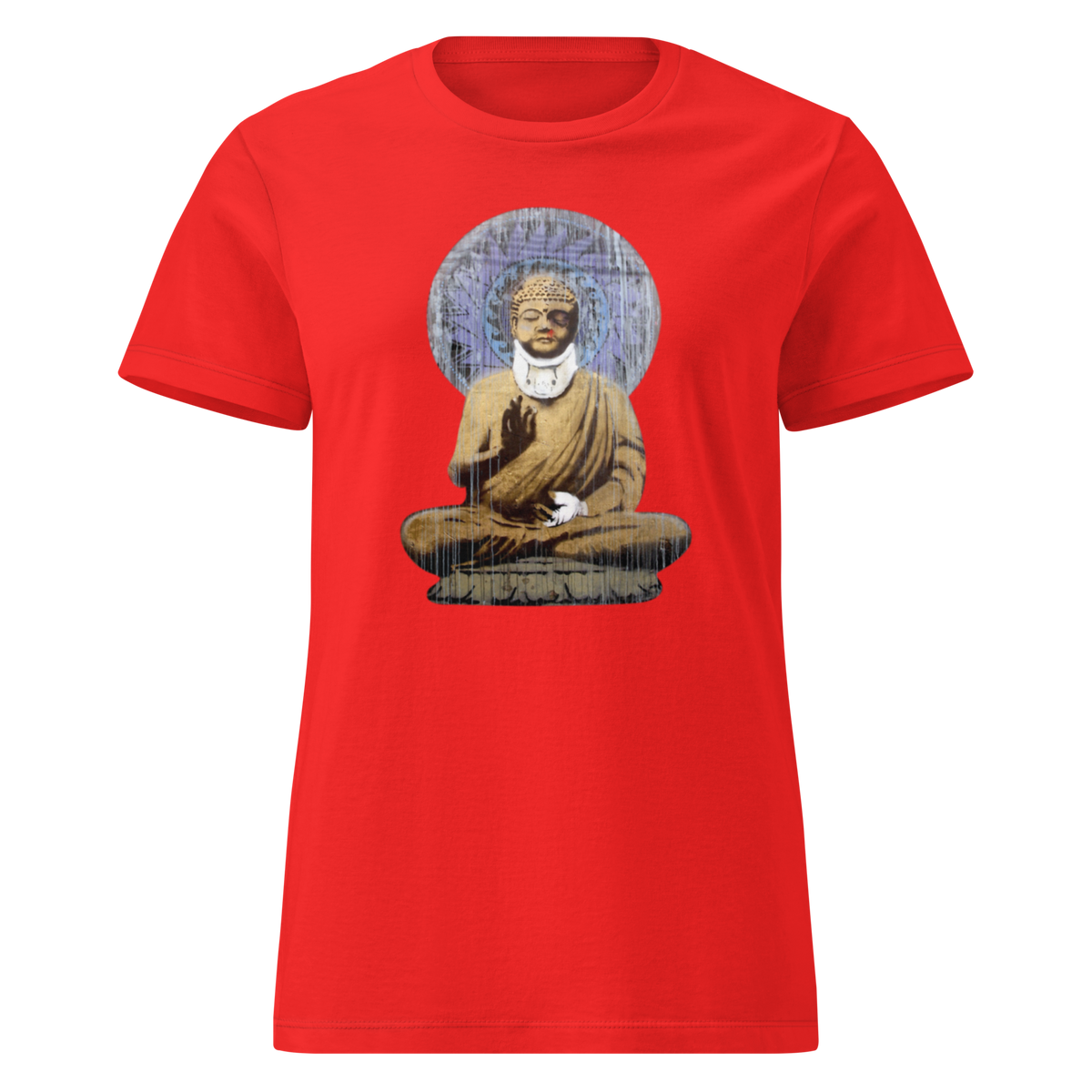 Ladies Buddha T-Shirt - Red