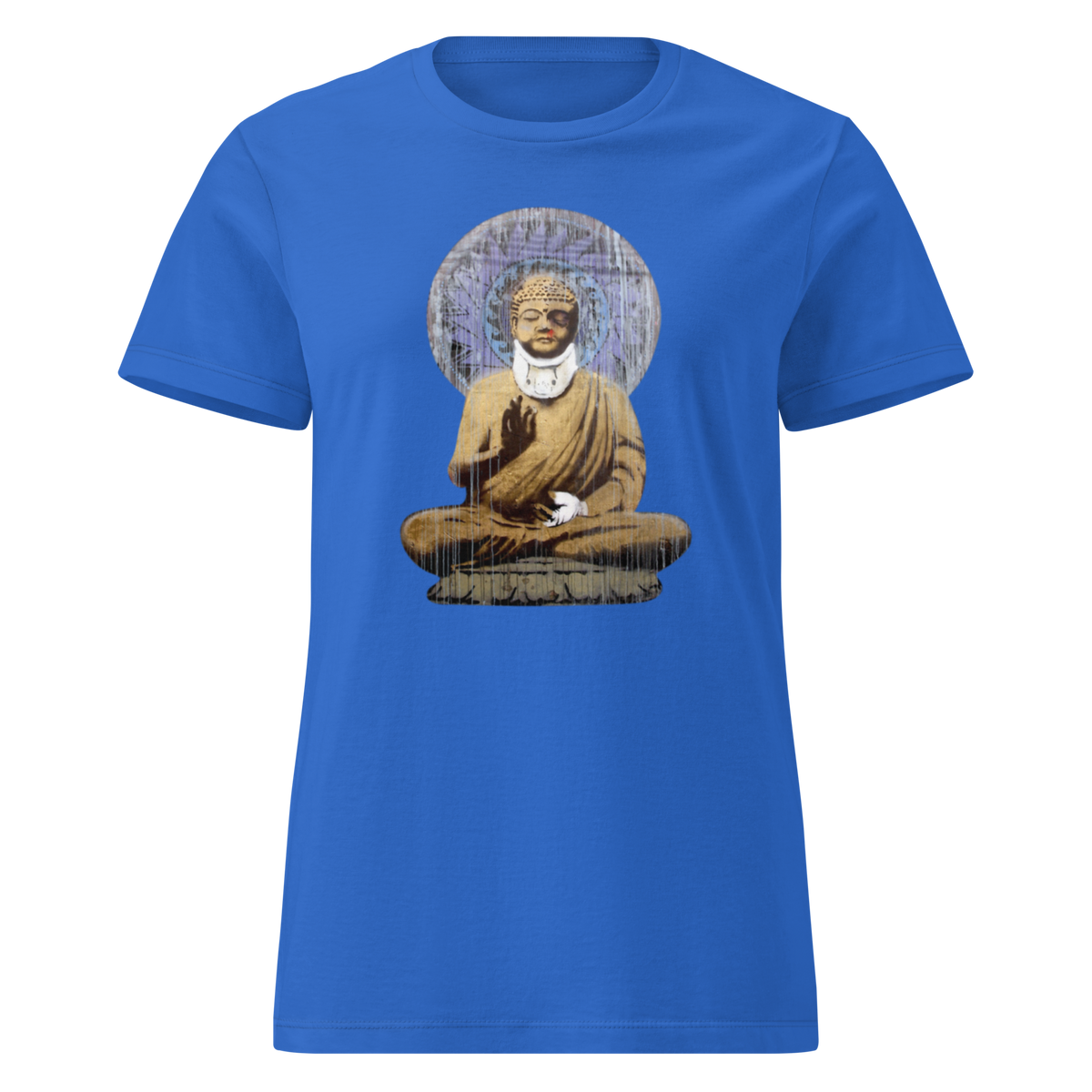 Ladies Buddha T-Shirt - Royal Blue