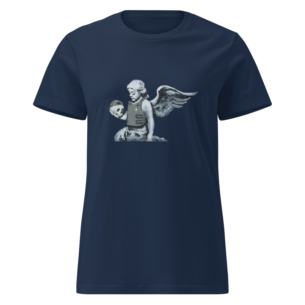 Ladies Cherub T Shirt - Navy Blue