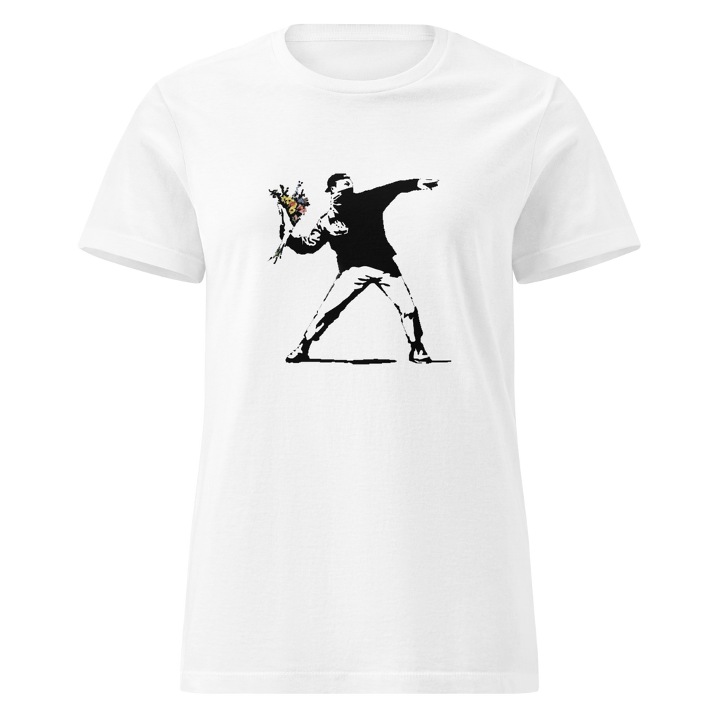 Ladies Flower Thrower - White