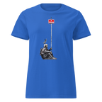 Ladies No Trespassing T Shirt - Royal Blue