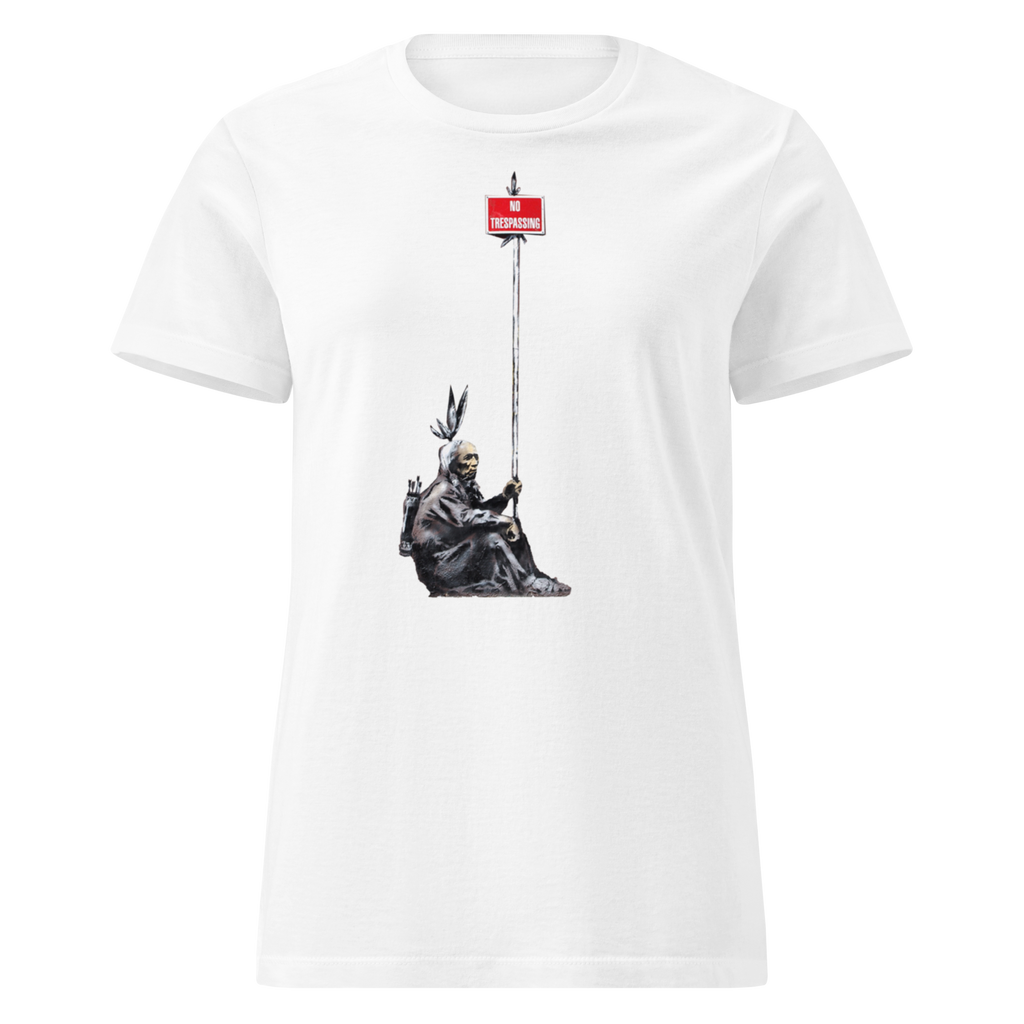 Ladies No Trespassing T Shirt - White