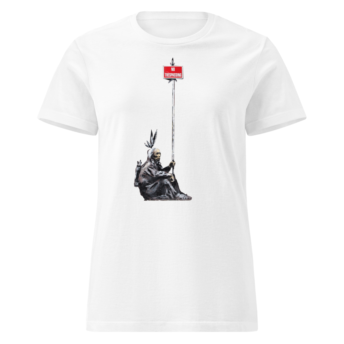 Ladies No Trespassing T Shirt - White
