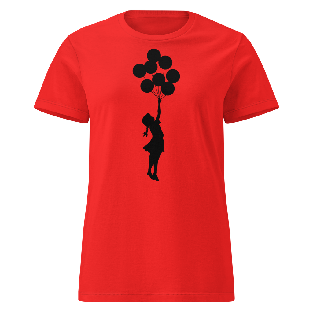 Ladies Palestine Girl with Balloons - Red