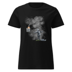 Ladies Port Talbot Seasons Greetings T Shirt - Black