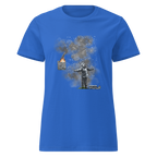 Ladies Port Talbot Seasons Greetings T Shirt - Royal Blue