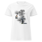 Ladies Port Talbot Seasons Greetings T Shirt - White