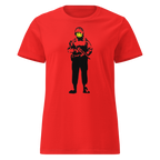 Ladies Smiley Soldier T Shirt - Red
