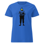 Ladies Smiley Soldier T Shirt - Royal Blue