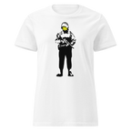 Ladies Smiley Soldier T Shirt - White