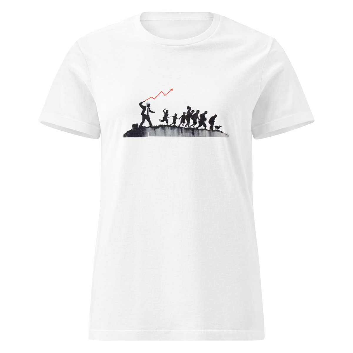 Ladies Stock Broker T - Shirt - White