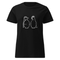 Ladies White War and Peace T - Shirt - Black