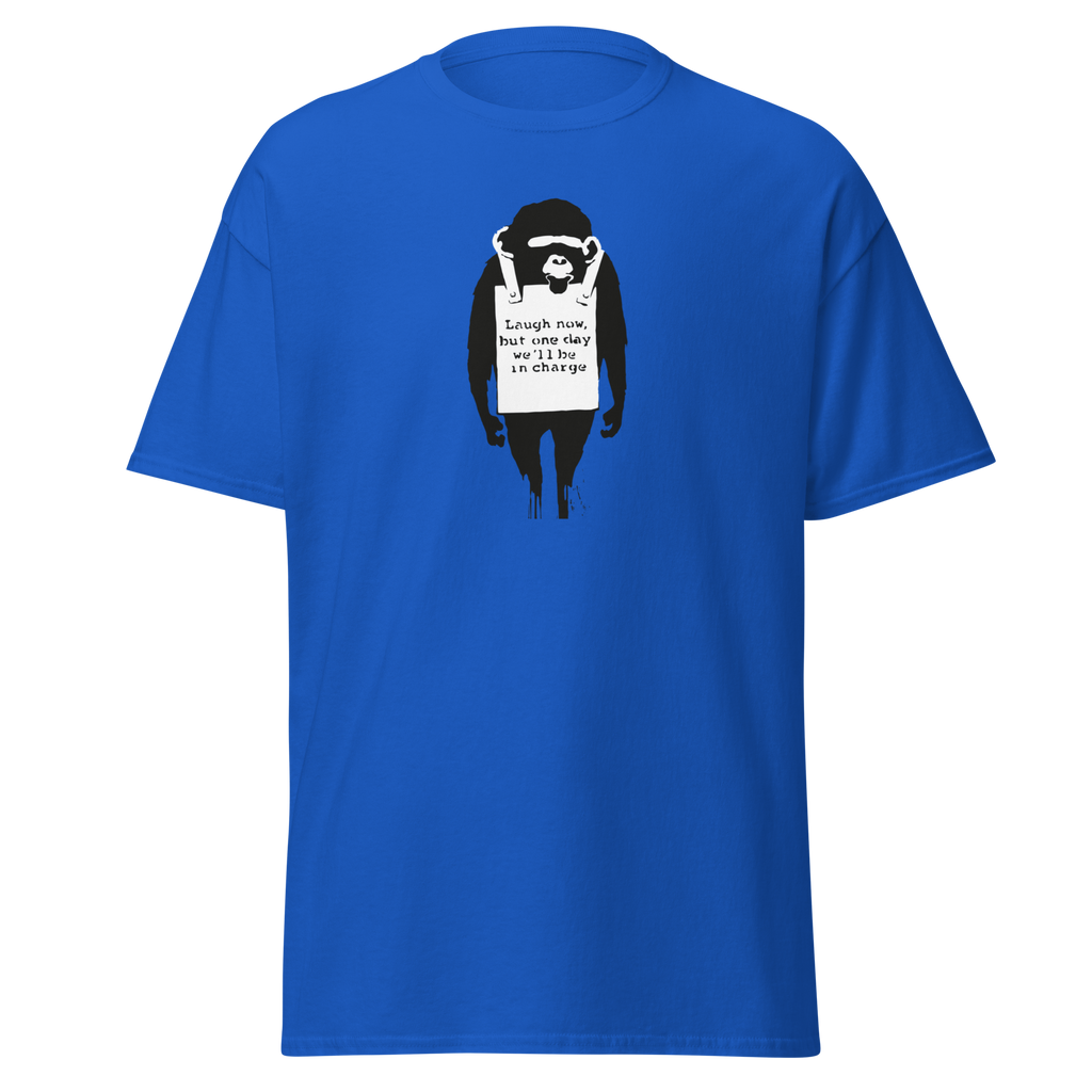 Laugh Now Monkey - Royal Blue