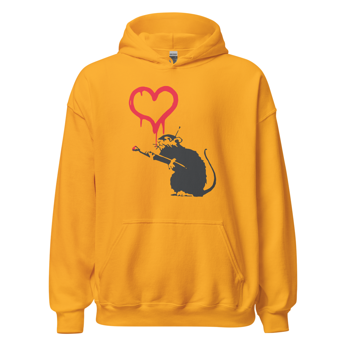 Love Rat Hoodie - Yellow