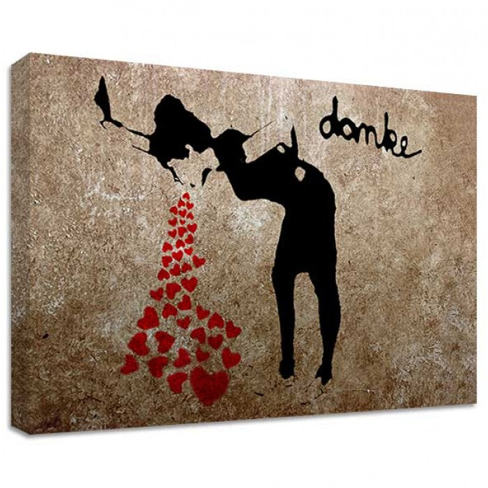Banksy Canvas Print -Love Sick