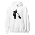 Man and Dog Hoodie - White