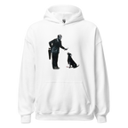 Man and Dog Hoodie - White