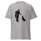 Man and dog T Shirt - Sport Grey
