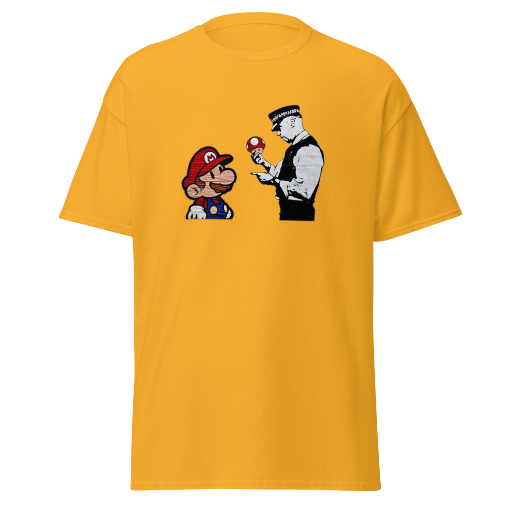 Mario and Police man T Shirt - Yellow