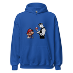 Mario and Policeman Hoodie - Royal Blue