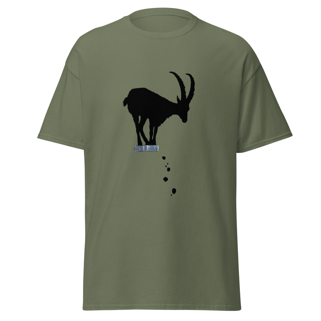 Mountain Goat T Shirt - Military Green