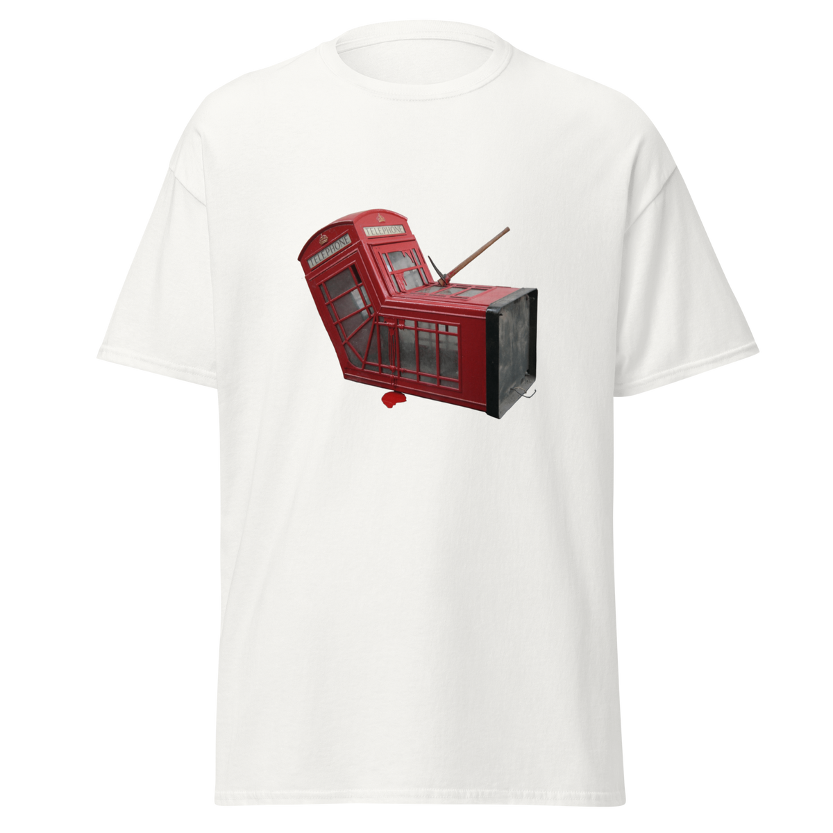 Murdered Telephone Box - White