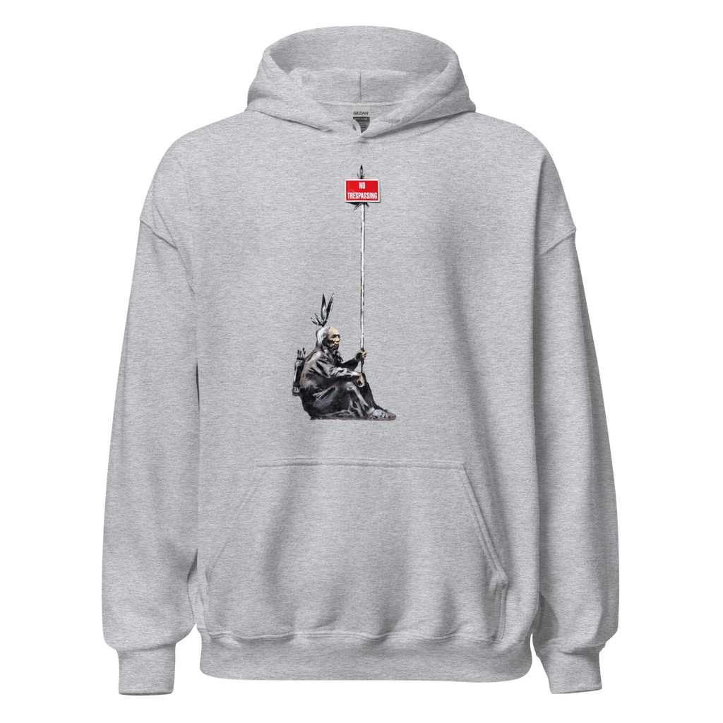 No Trespassing Hoodie - Sport Grey