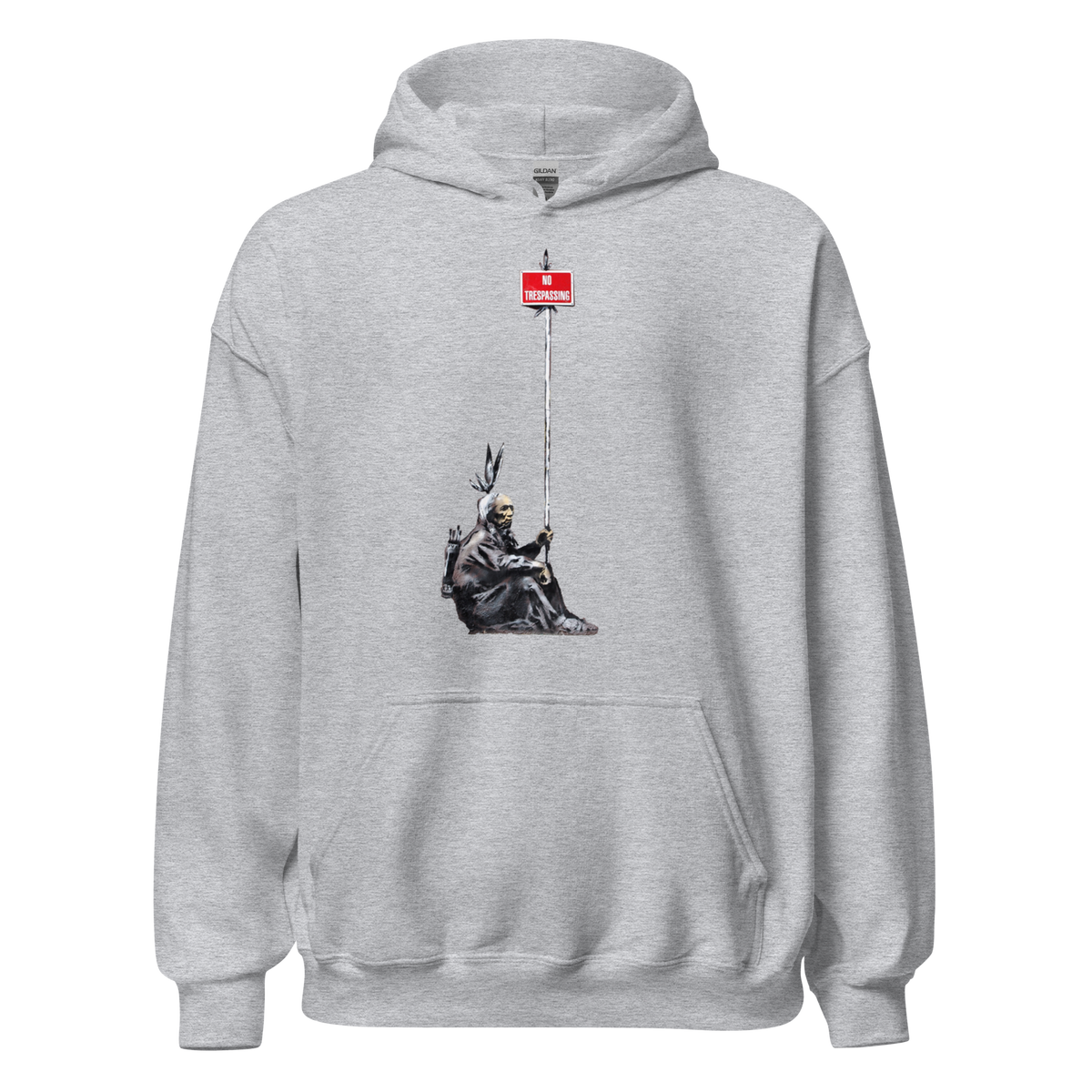 No Trespassing Hoodie - Sport Grey
