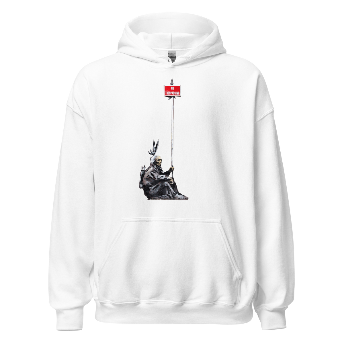No Trespassing Hoodie - White