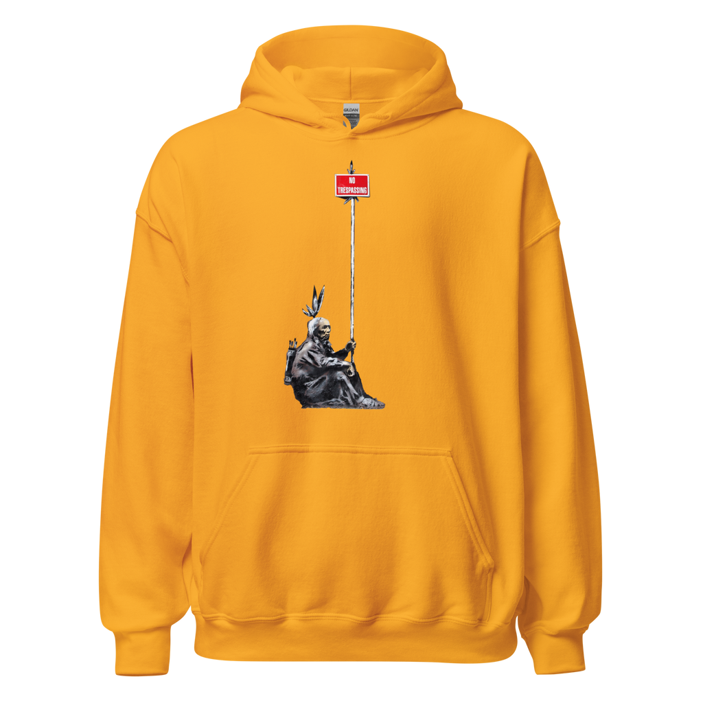 No Trespassing Hoodie - Yellow