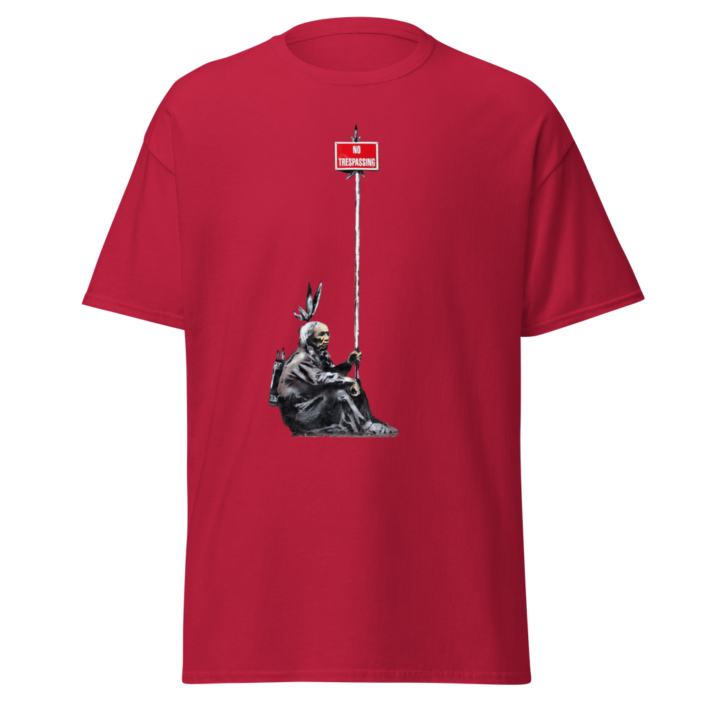 No Trespassing T Shirt - Cardinal Red